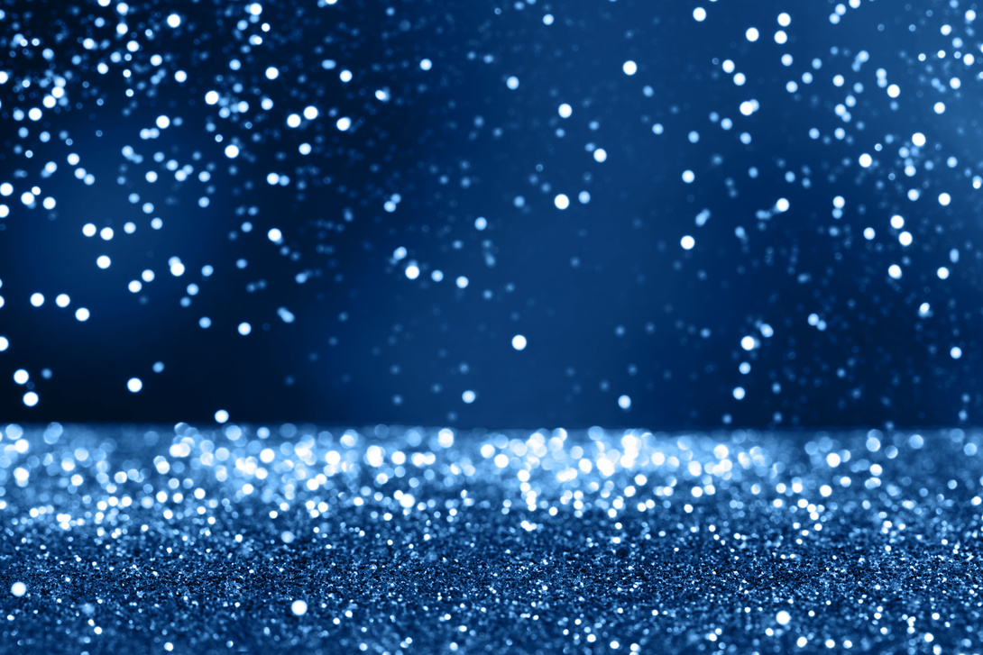 Blue sparkling abstract background.